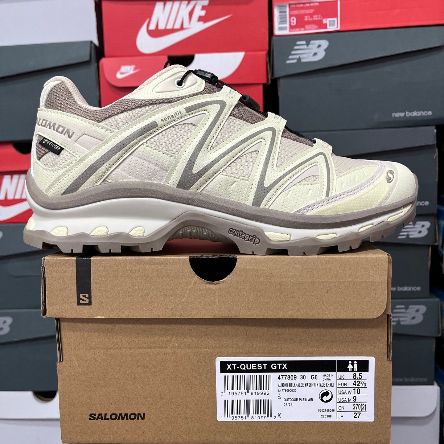 SALOMON-XT-Quest GTX 'Almond Milk Aloe Wash'