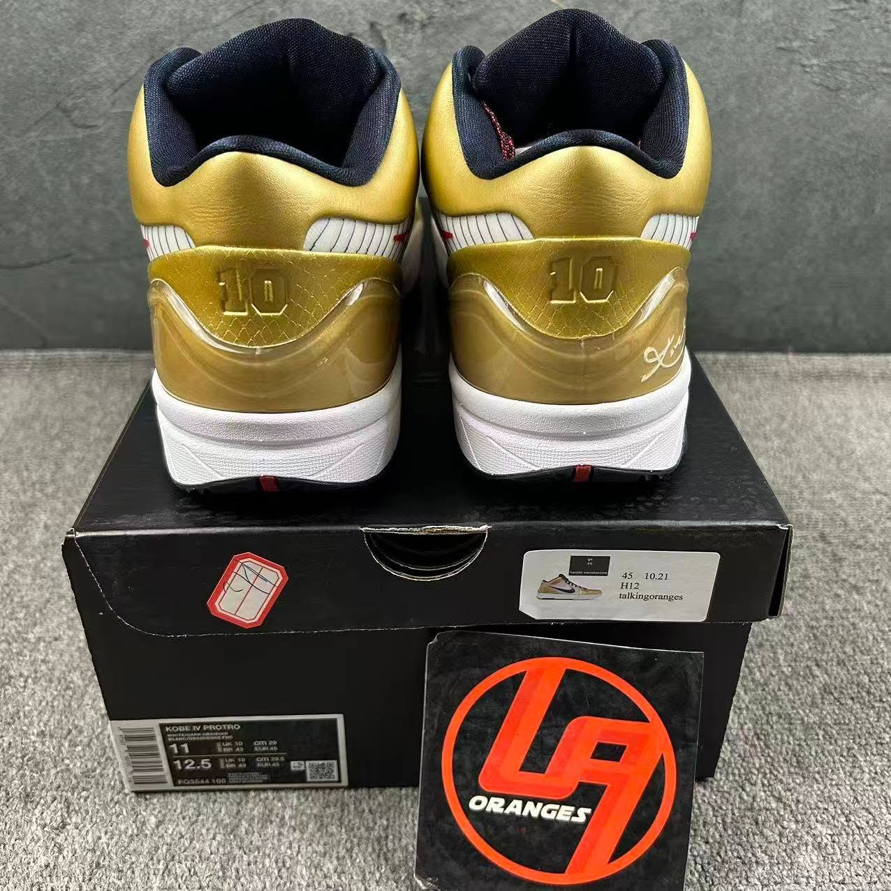 Kobe 4 Protro Gold Medal