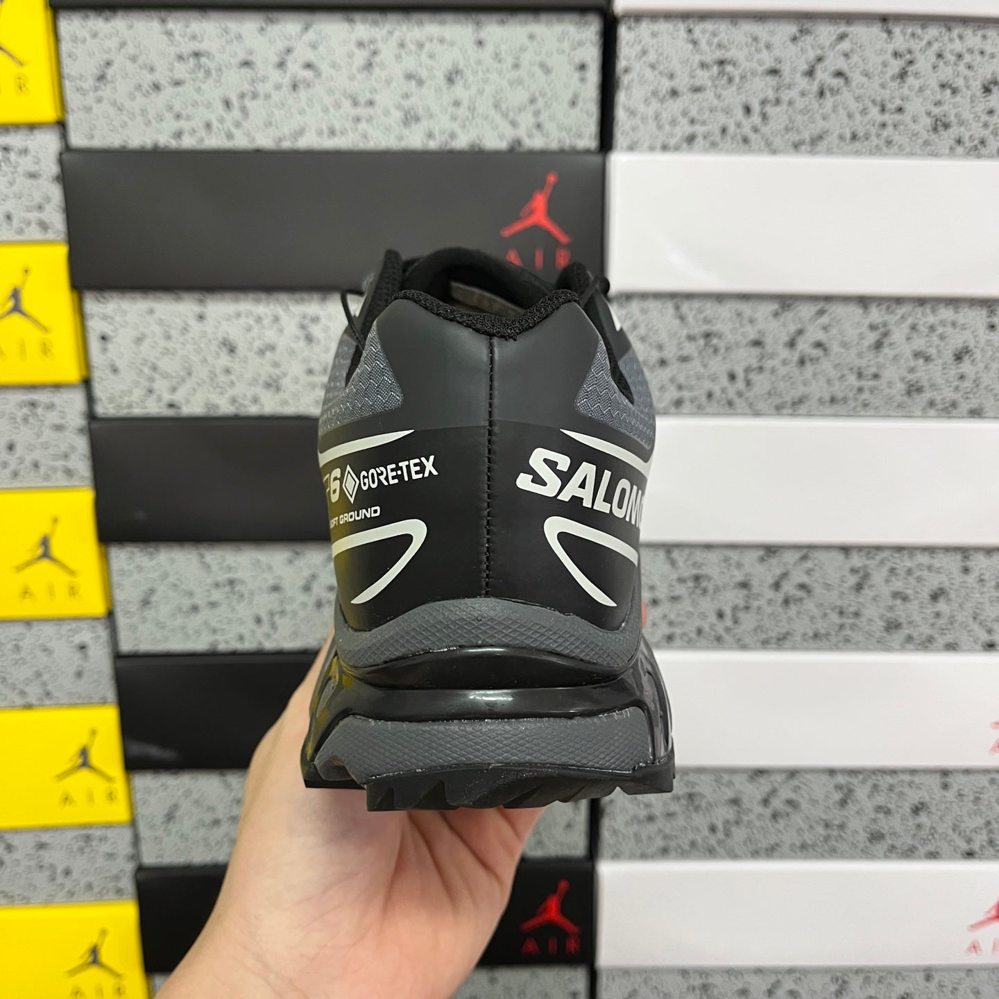 SALOMON-XT-6 Gore-Tex 'Black Ebony Lunar Rock'