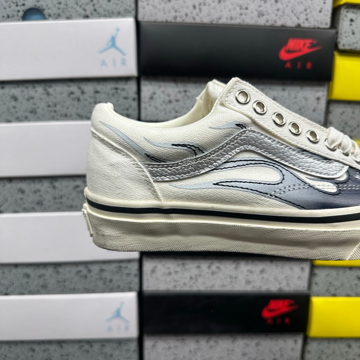 VANS OLD SKOOL ARCHIVE FLAME BEIGE WHITE
