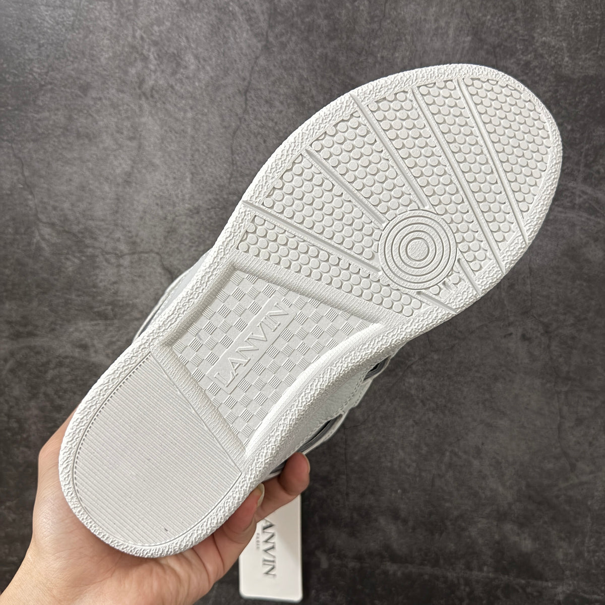 LANVIN CURB SNEAKER white and multicolor
