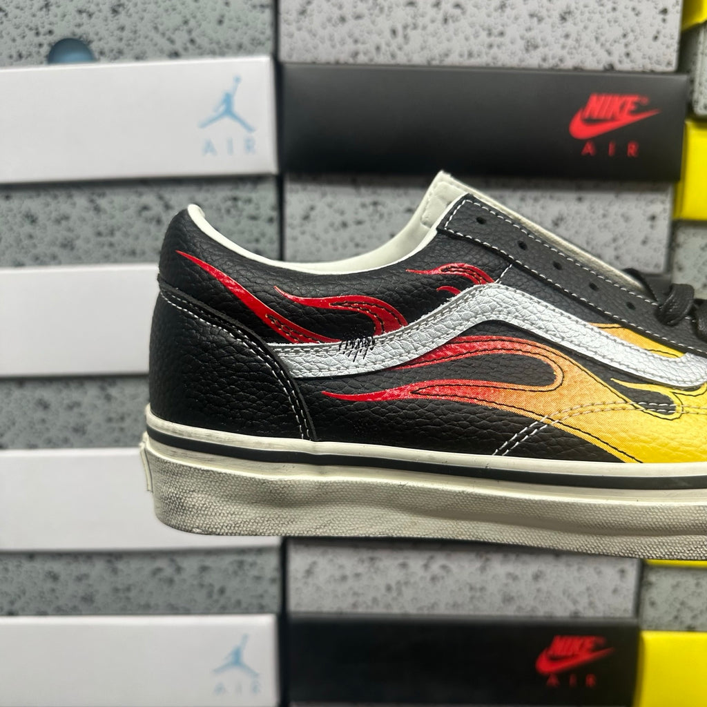 VANS OLD SKOOL ARCHIVE FLAME BLACK WHITE