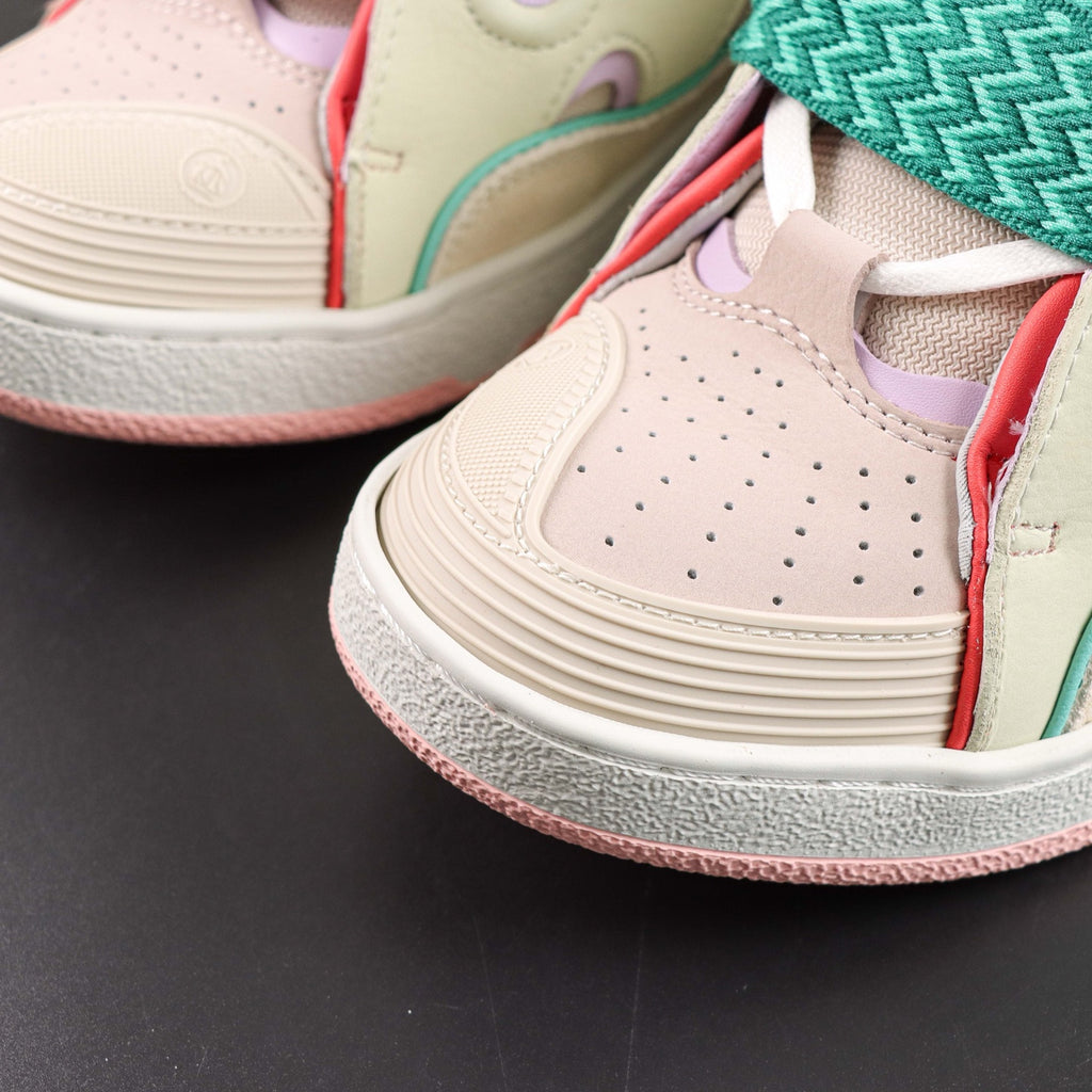 LANVIN CURB SNEAKER Beige Pink (Cream/Pink/Teal)