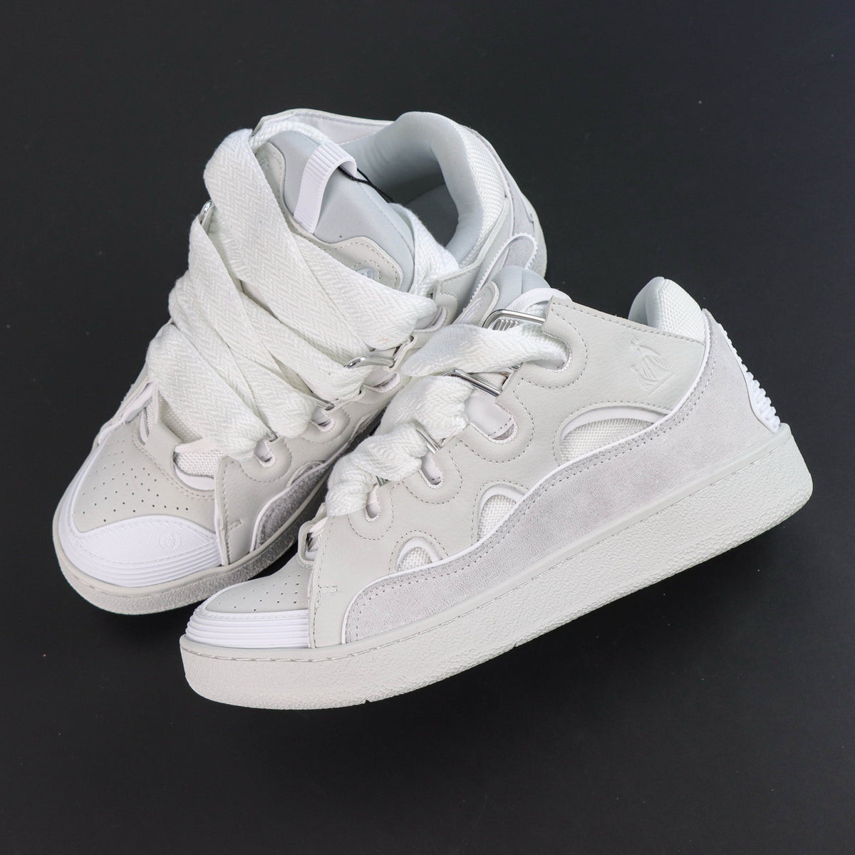 LANVIN CURB SNEAKER TRIPLE WHITE