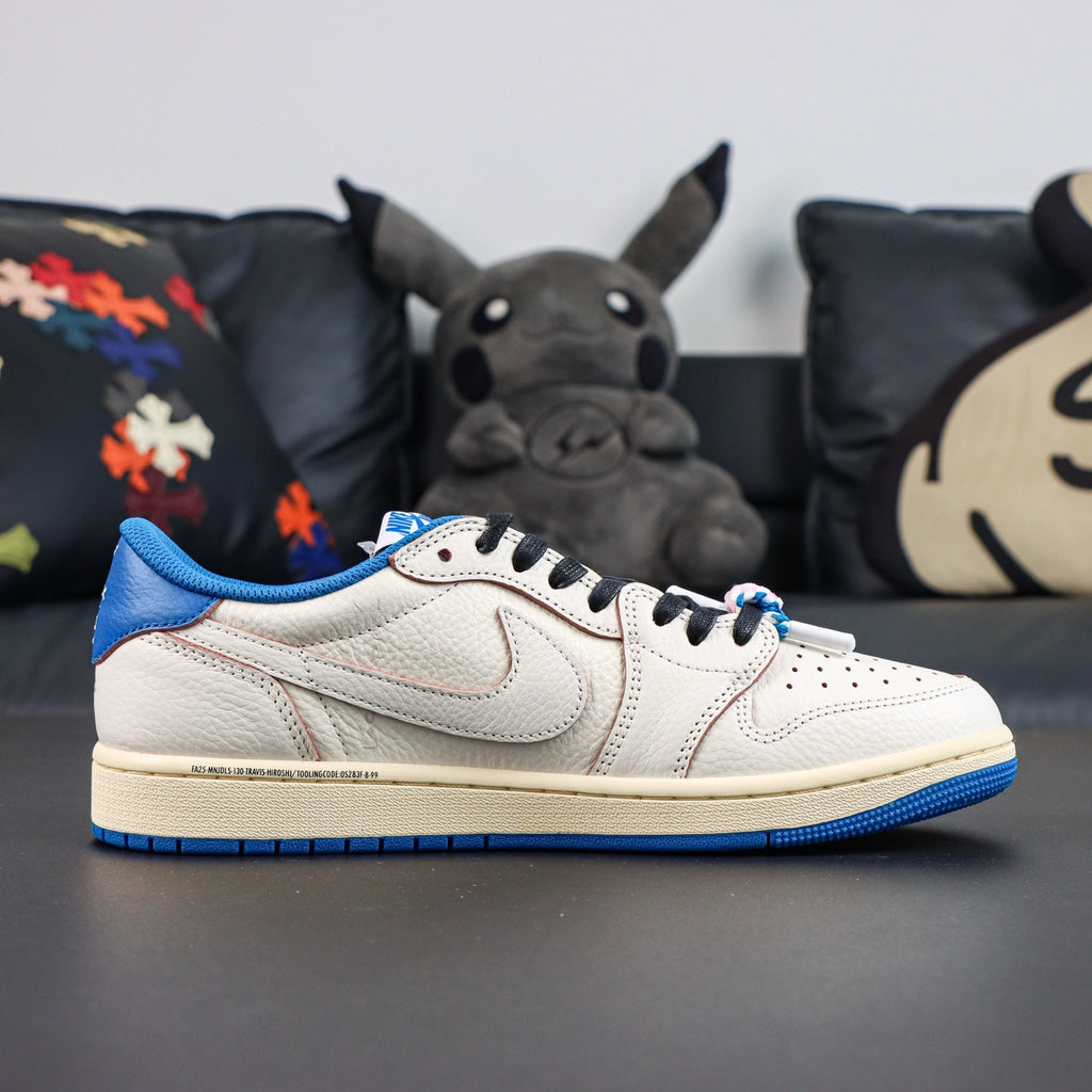 Jordan 1 Low x Travis Scott x Fragment 'Sail Military Blue'