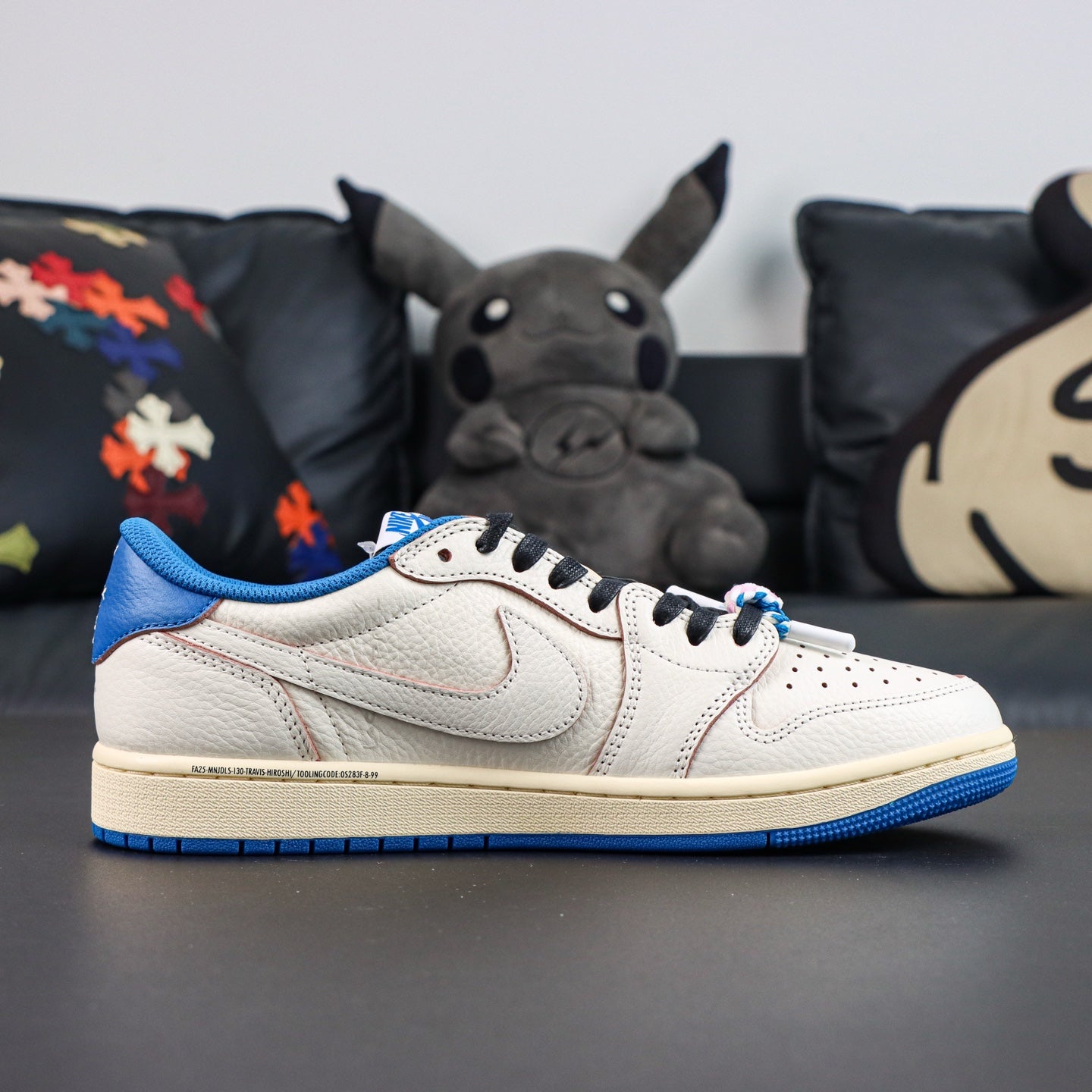 Jordan 1 Low x Travis Scott x Fragment 'Sail Military Blue'