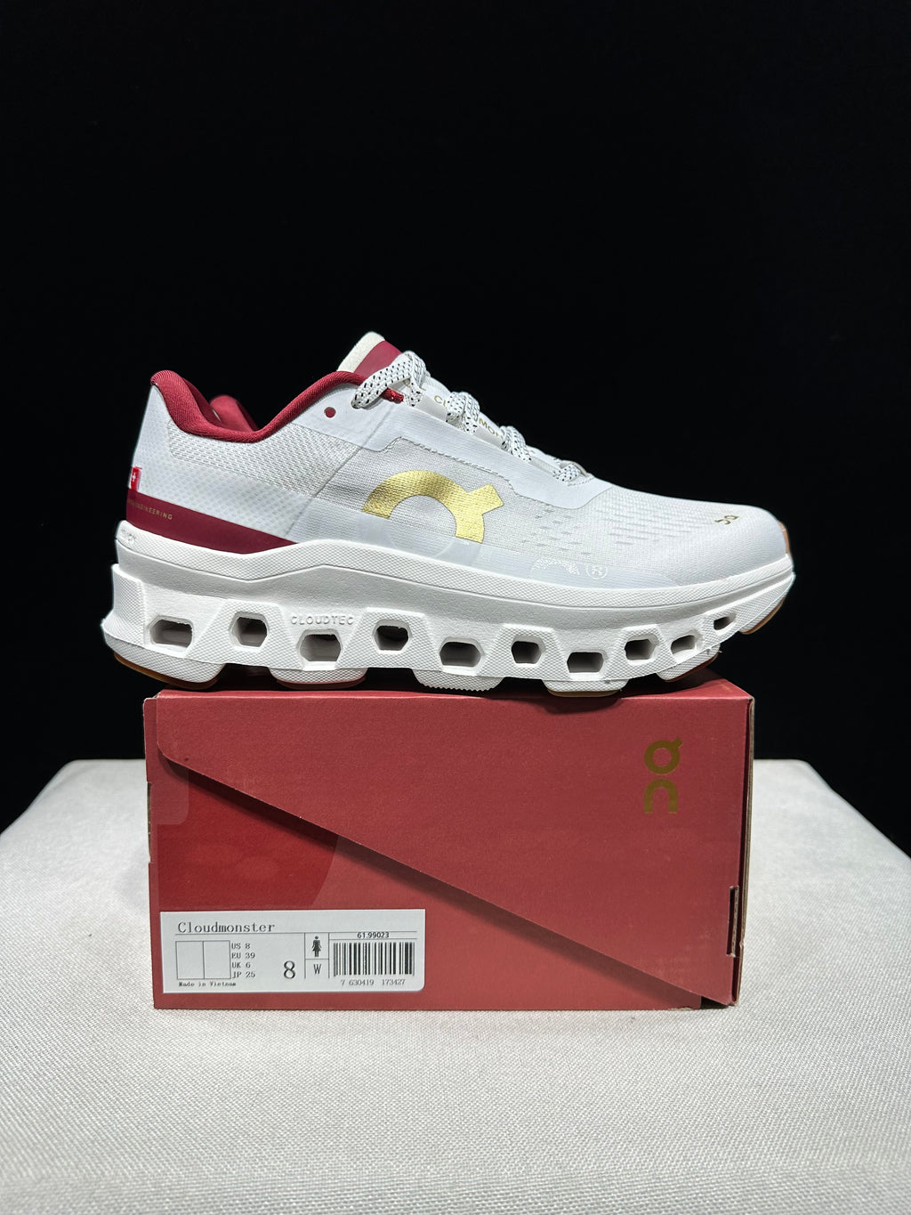ON - Cloudmonster 'Red | Gold'