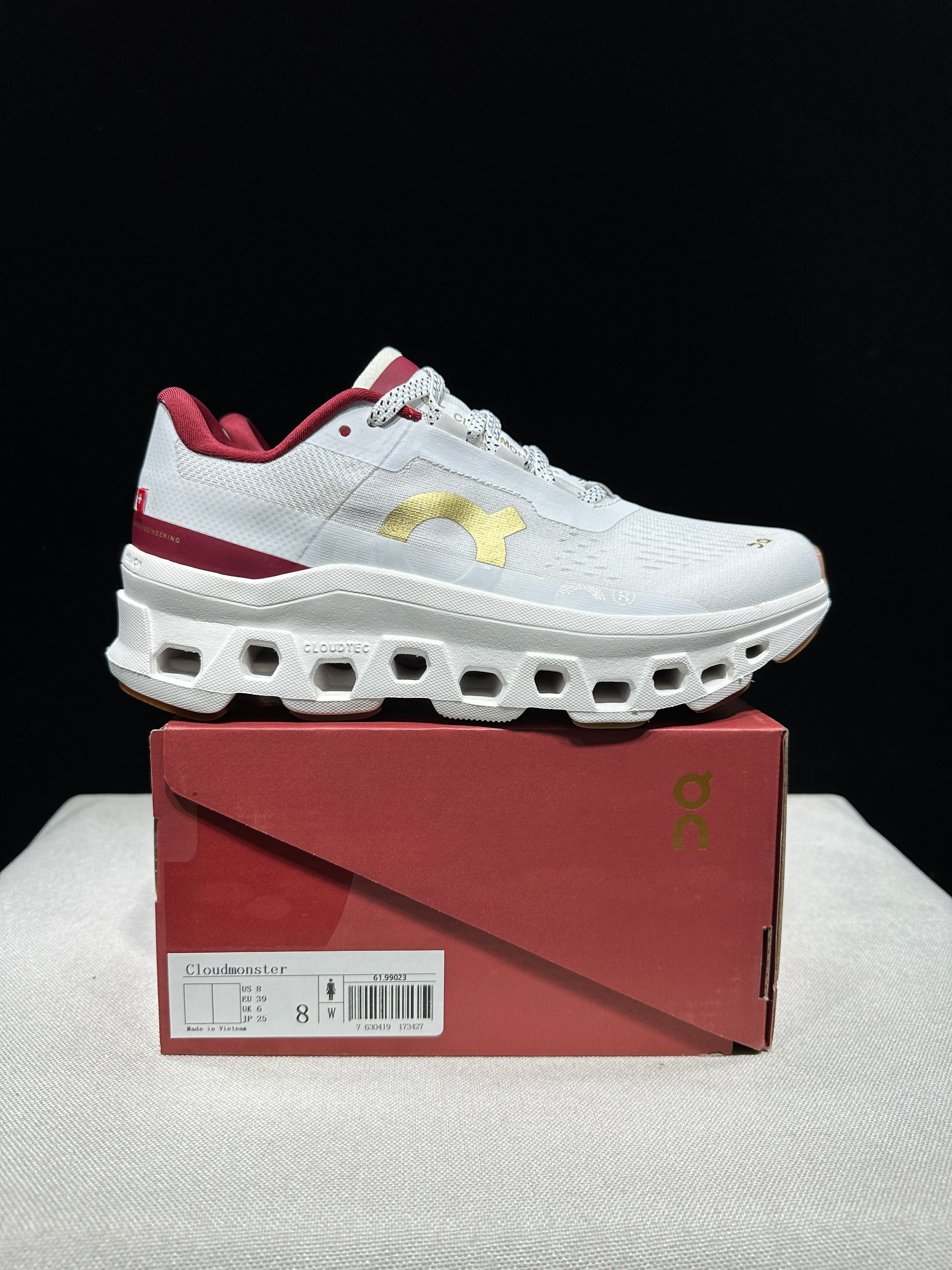 ON - Cloudmonster 'Red | Gold'