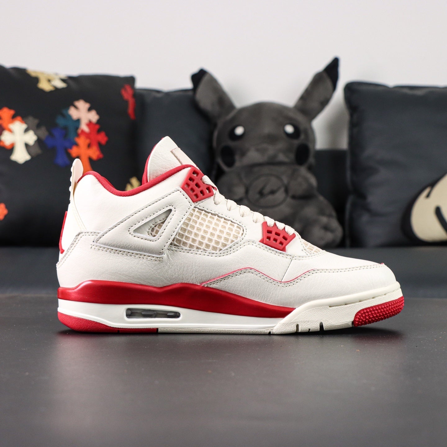 Jordan 4 'Pale Ivory Tough Red'