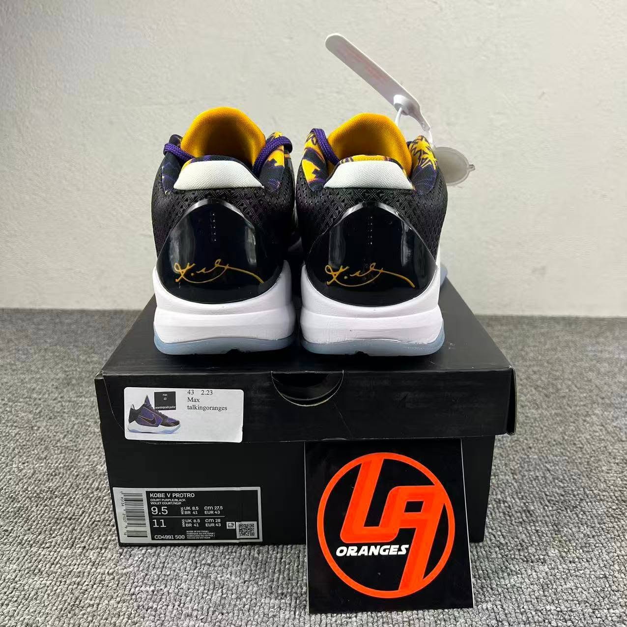 Kobe 5 Protro Lakers