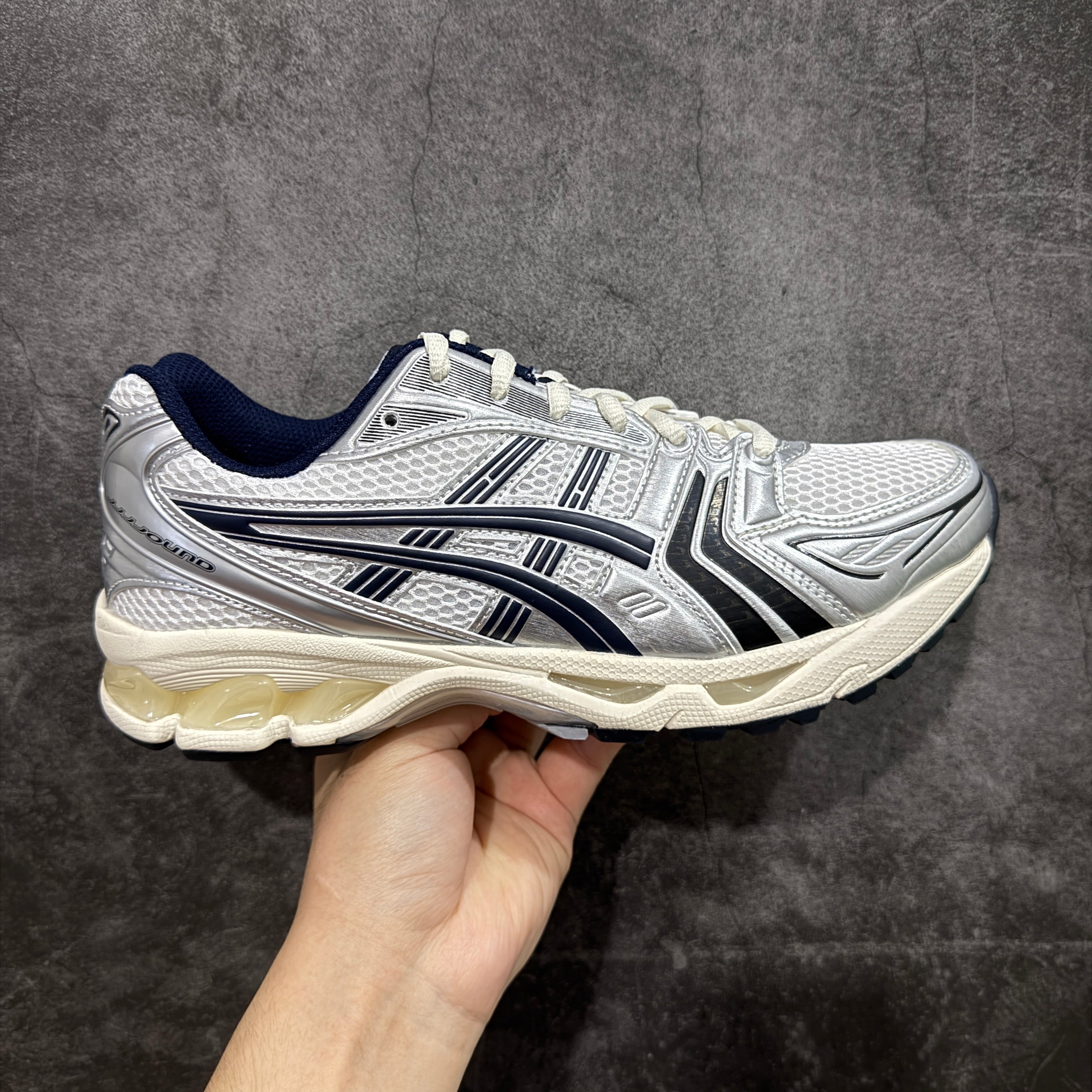 ASICS x JJJJound Gel-Kayano 14 'White Midnight Navy'