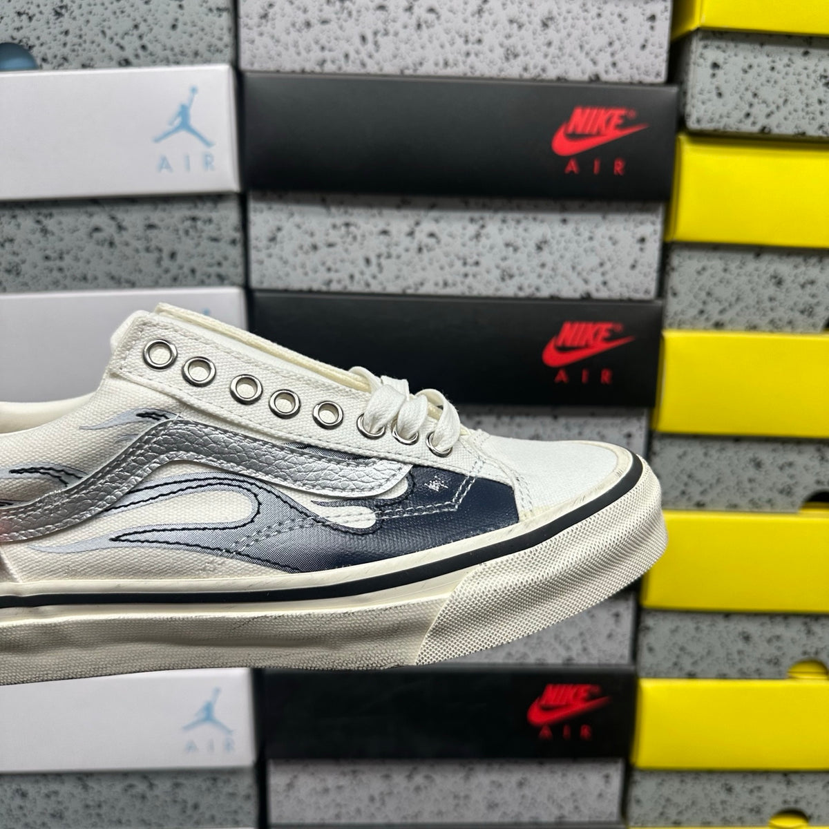 VANS OLD SKOOL ARCHIVE FLAME BEIGE WHITE