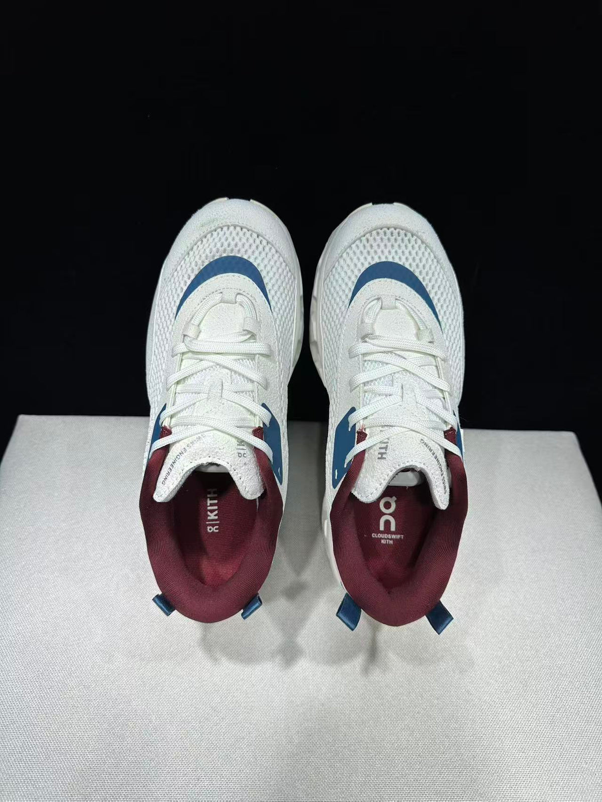 ON - KITH K TECH 2 WHITE DARK BLUE LOGO