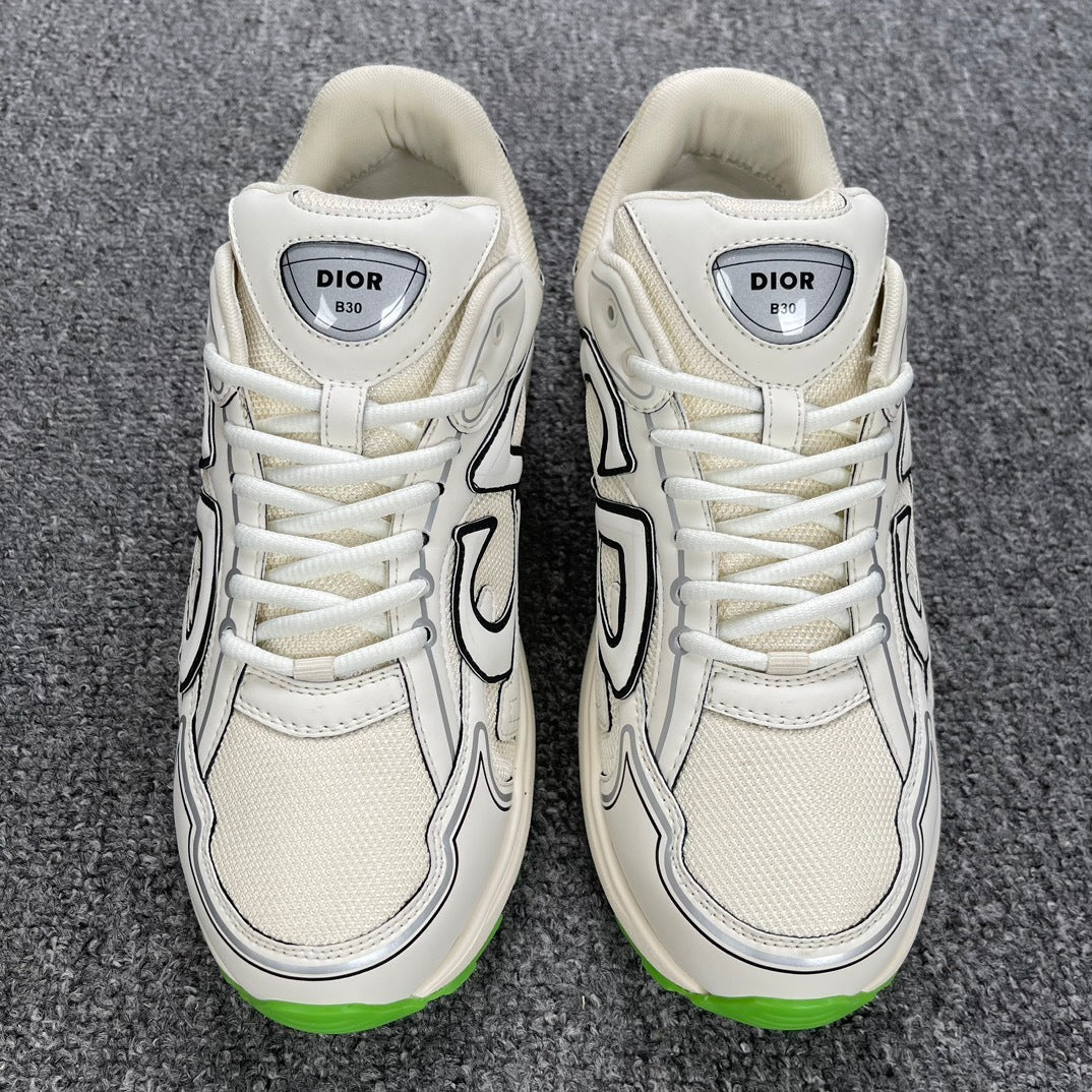 DIOR B30 SNEAKER Cream / Green