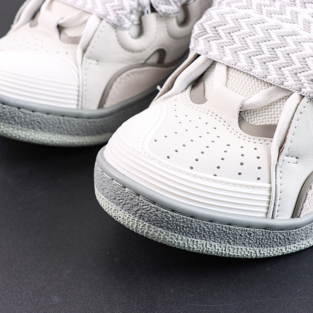 LANVIN SNEAKER Snake Laces White Grey