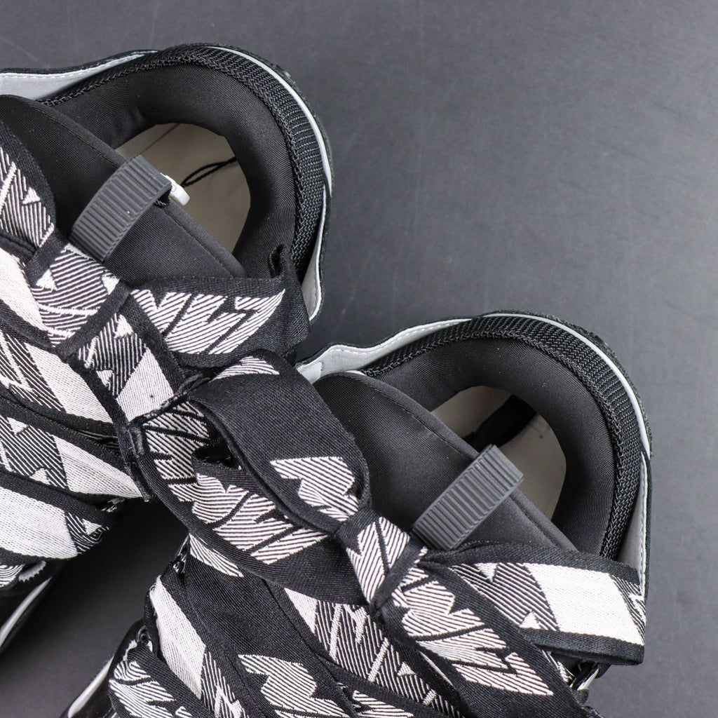LANVIN SNEAKER  black and grey reflective