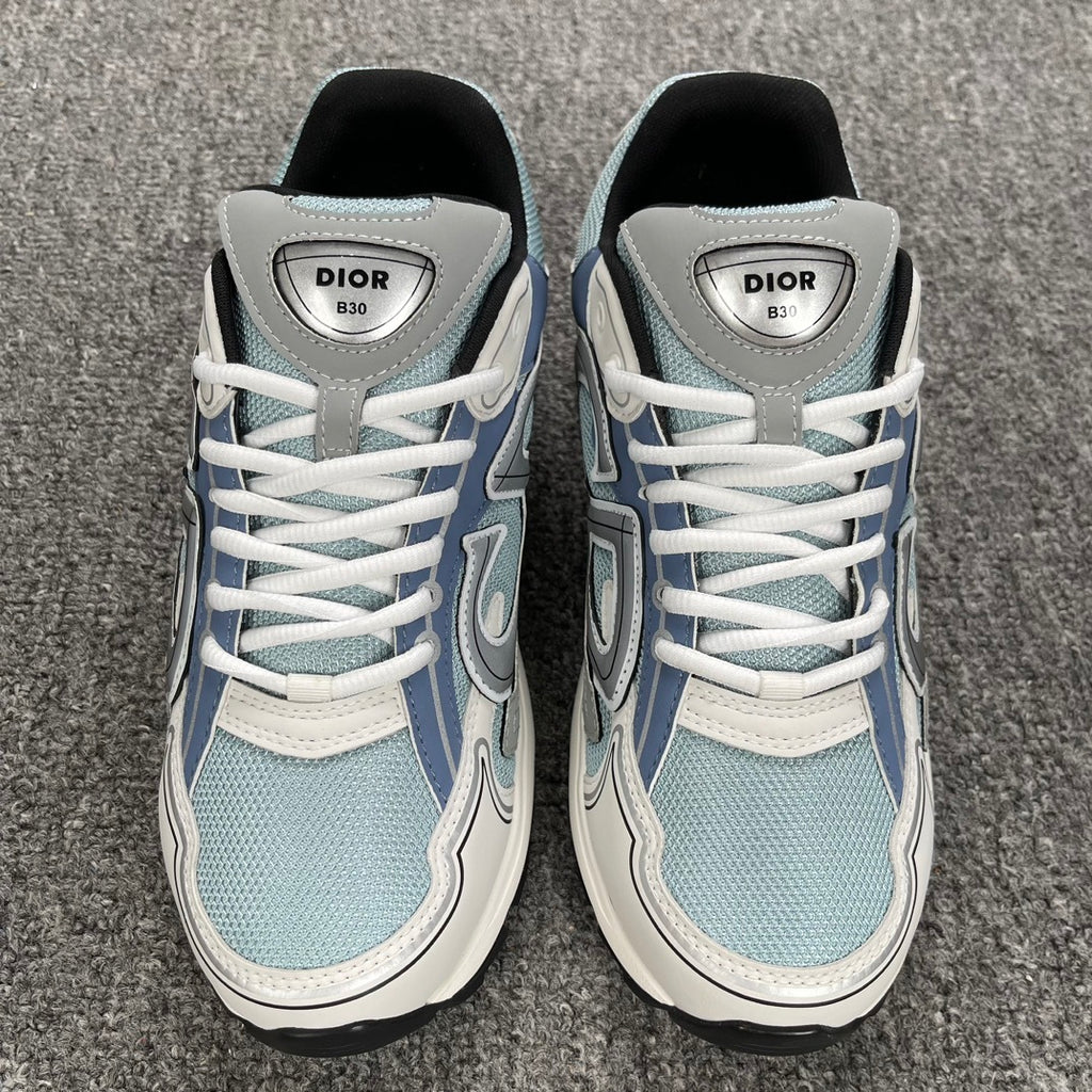 DIOR B30 SNEAKER Countdown light blue, gray, and white
