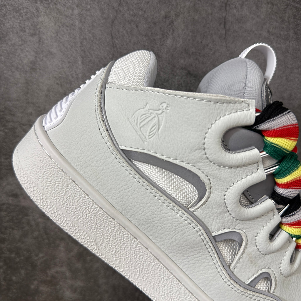 LANVIN CURB SNEAKER white and multicolor