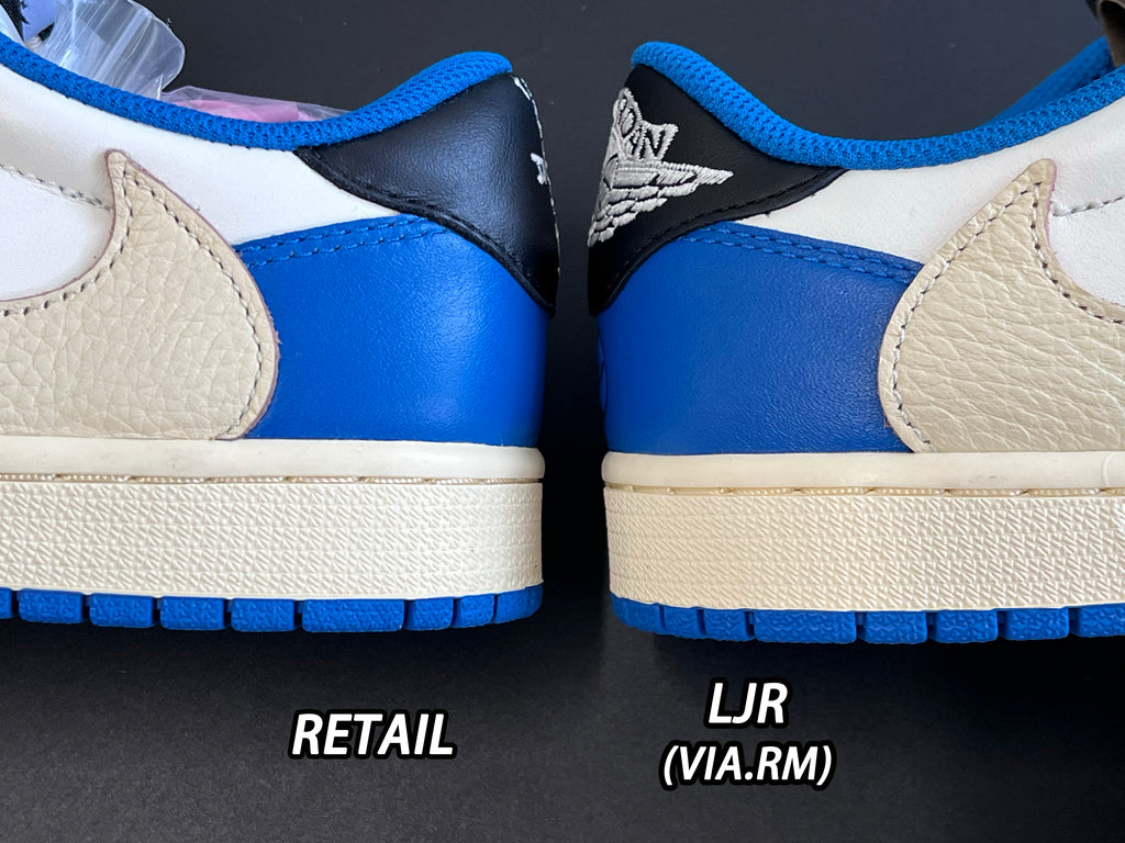 Jordan 1 Retro Low x Fragment Design x Travis Scott x 'Sail Black Military Blue'