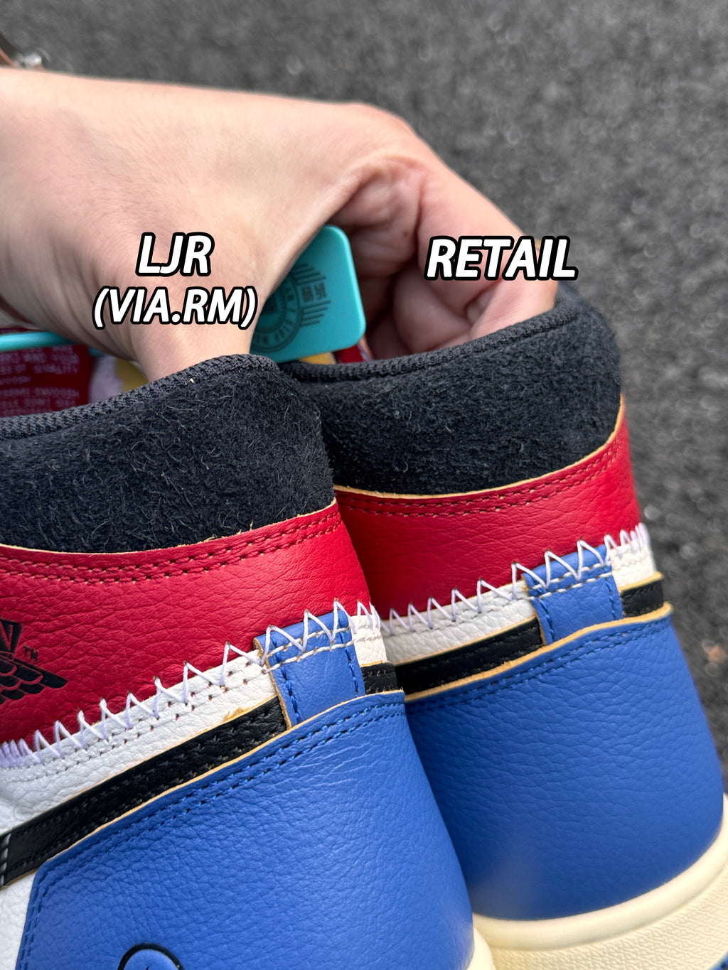 Jordan 1 Retro High x Fragment x Union LA OG SP 'Varsity Red Sport Royal'