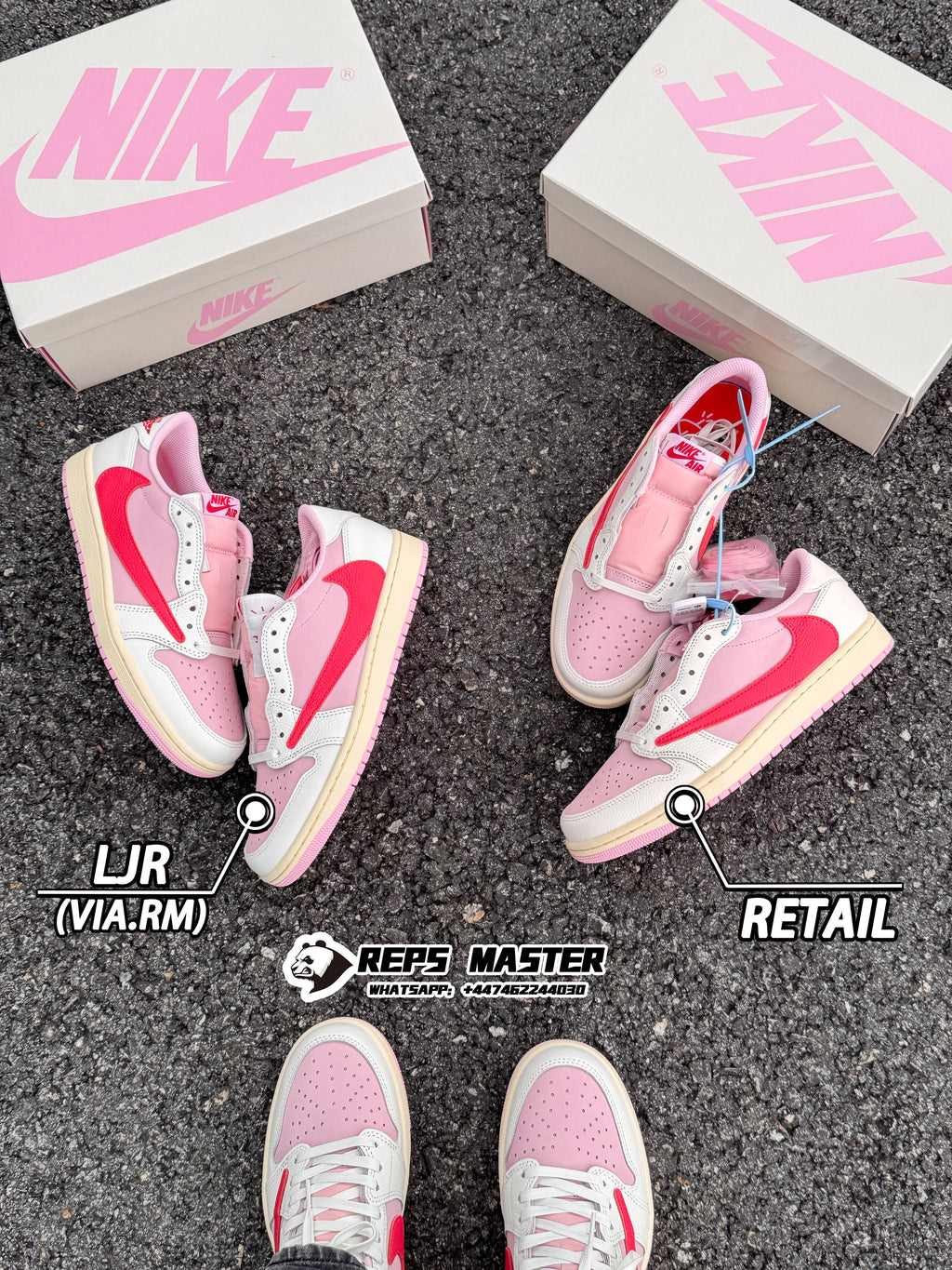 Jordan 1 Low OG x Travis Scott 'Tropical Pink'