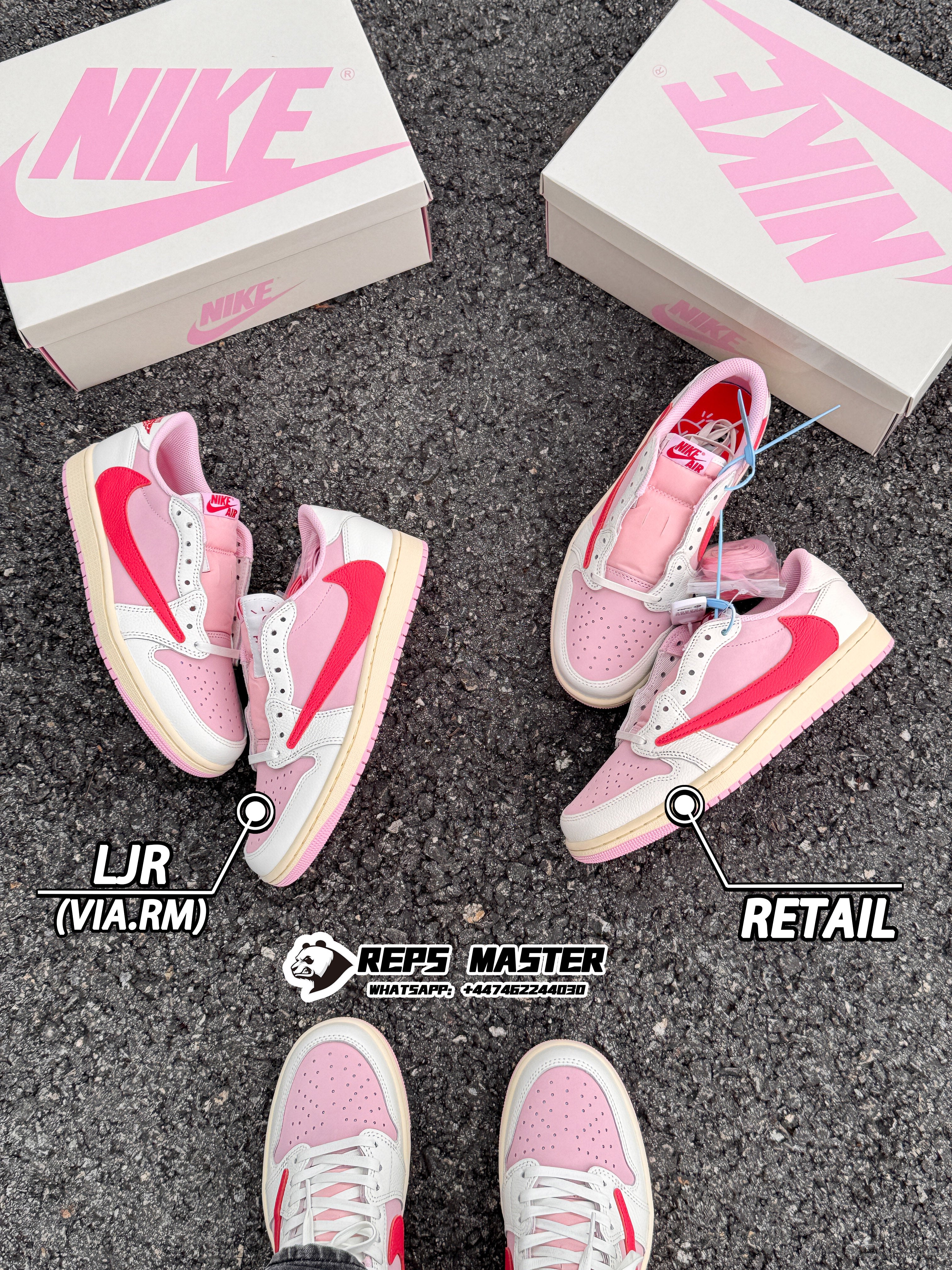 Jordan 1 Low OG x Travis Scott 'Tropical Pink'