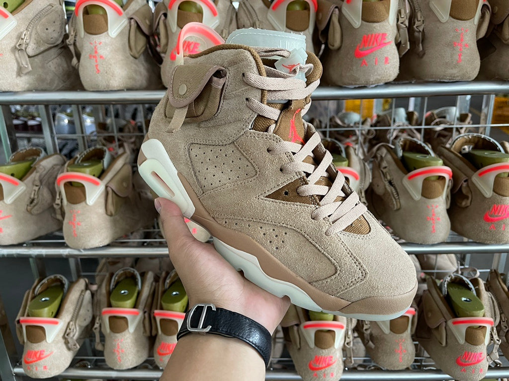 Jordan 6 Retro x Travis Scott 'British Khaki'
