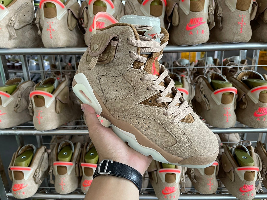 Jordan 6 Retro x Travis Scott 'British Khaki'