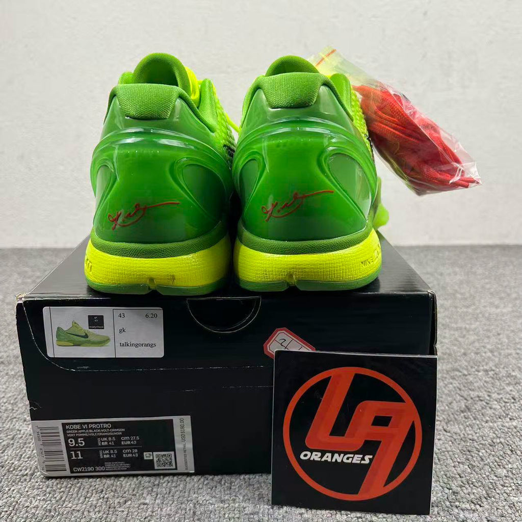 Kobe 6 Protro Grinch