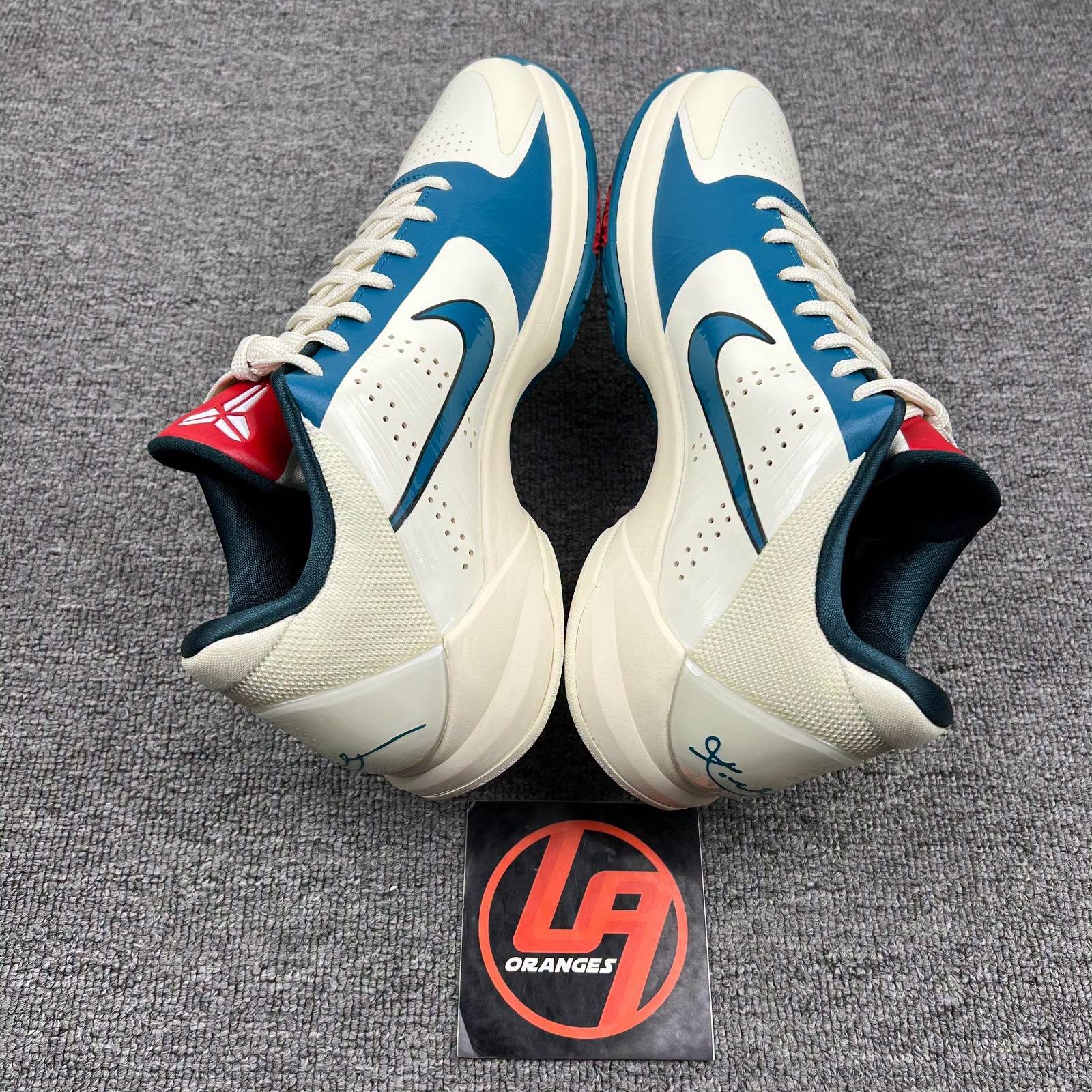 Kobe 5 Protro Caitlin Clark Coconut Milk Spruce Scrabble