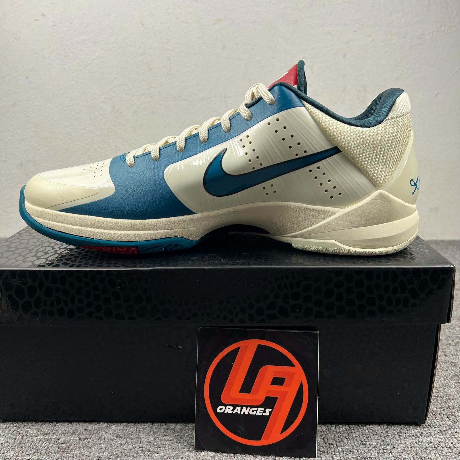 Kobe 5 Protro Caitlin Clark Coconut Milk Spruce Scrabble