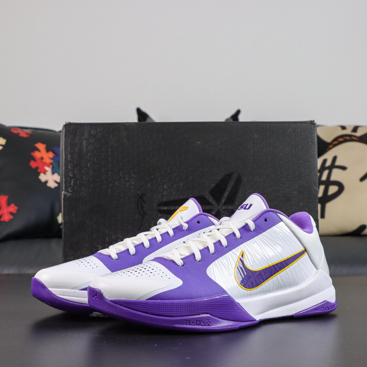 Kobe 5 Protro LSU PE White