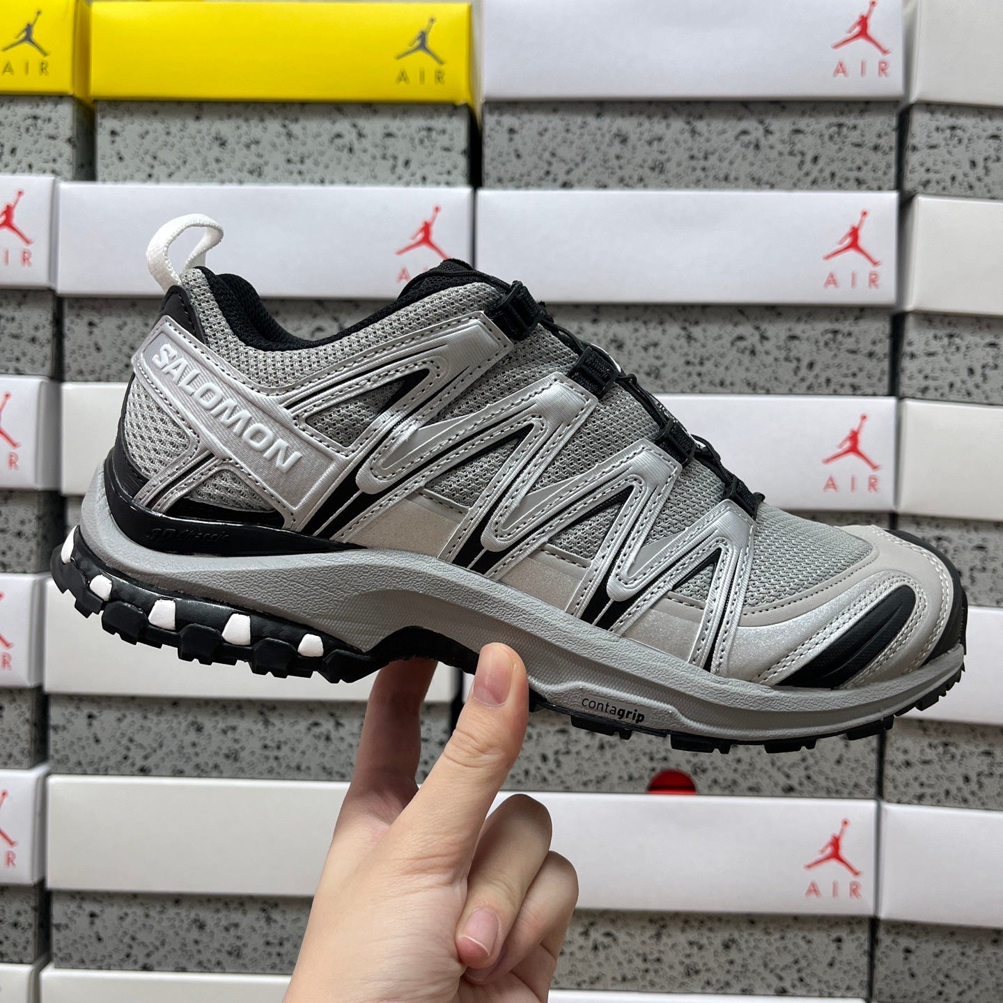 SALOMON-XA Pro 3D 'Ghost Gray Silver Black'