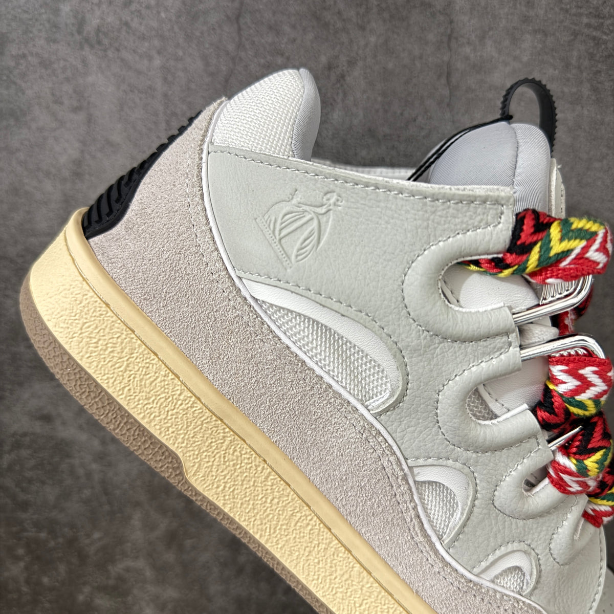 LANVIN CURB SNEAKER white and multi-colorway, inspired by 1990s
