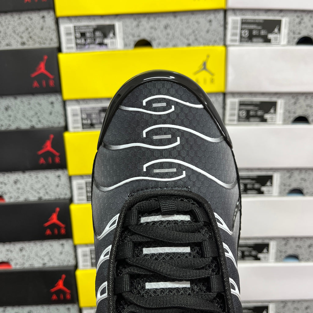 NIKE AIR MAX PLUS Black Silver White