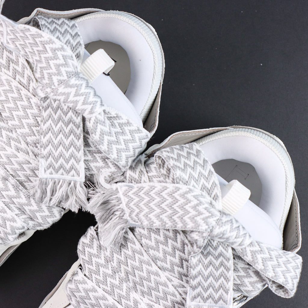 LANVIN SNEAKER Snake Laces White Grey