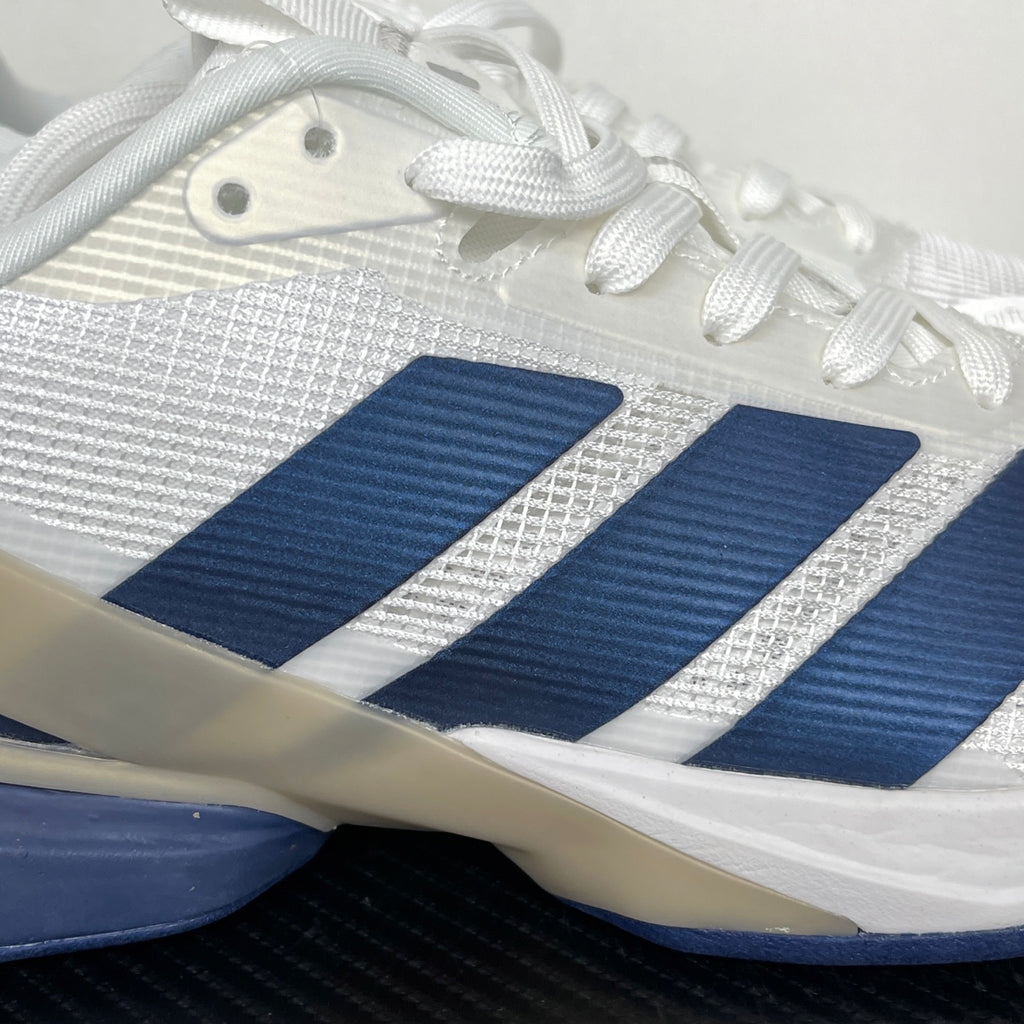 AD ADIZERO UBERSONIC 5 Tennis Shoes in the Cloud White / Dark Blue