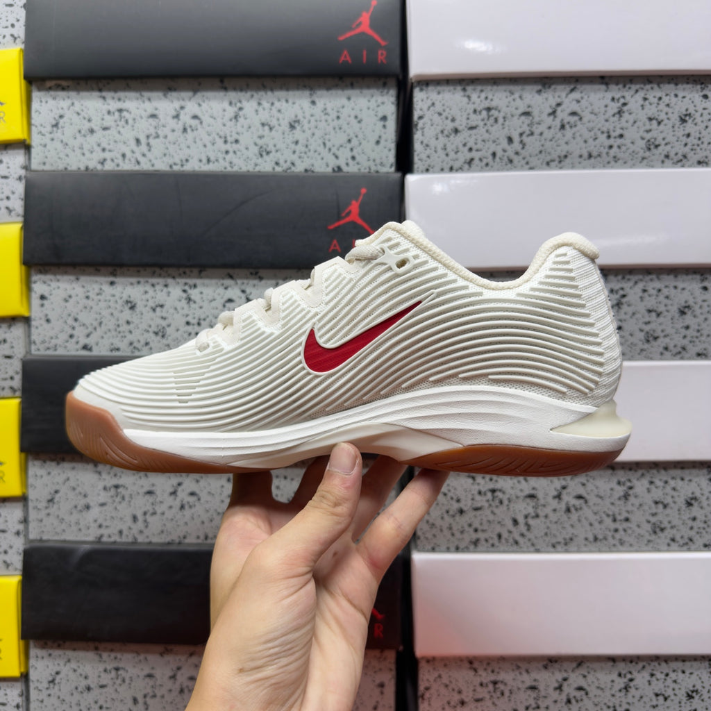 NIKE COURT AIR ZOOM VAPOR PRO12 HC Summit White Phantom Gum Medium Brown Binary Blue