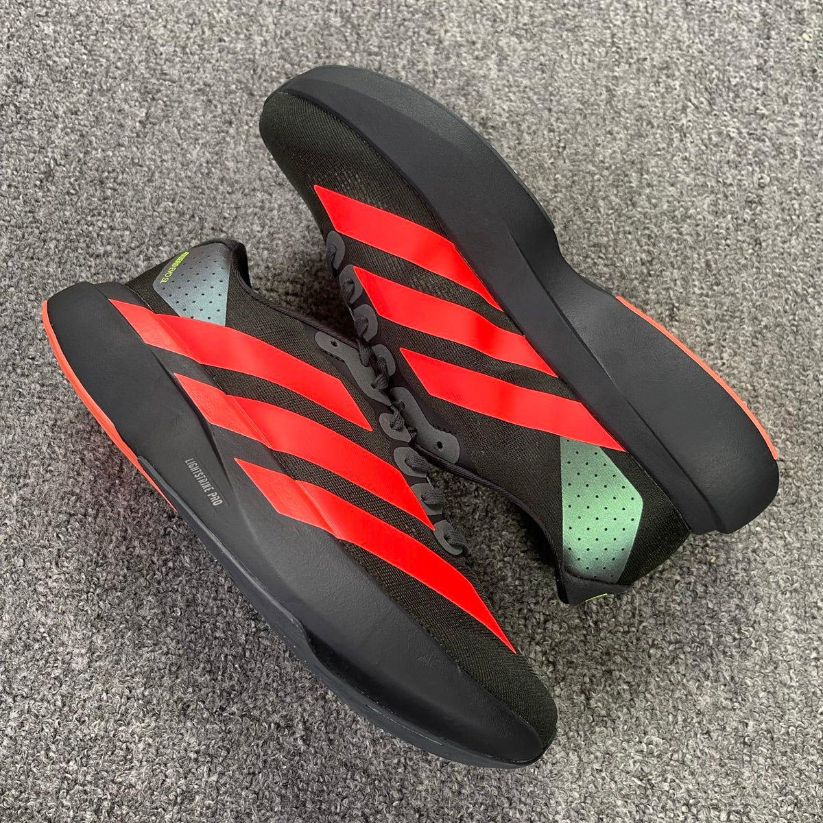 adidas Adizero Evo SL Carbon/Lucid Red/Solar Slime