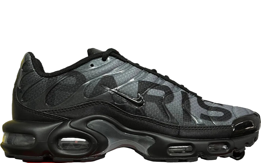 NIKE AIR MAX PLUS PSG Paris Saint-Germain Black Particle Grey