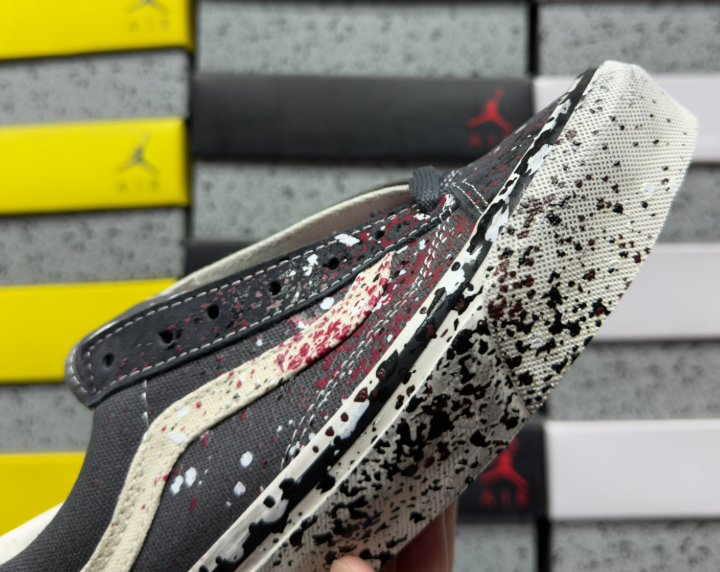 VANS SK8-LOW PAINT SPLATTER CHARCOAL GREY