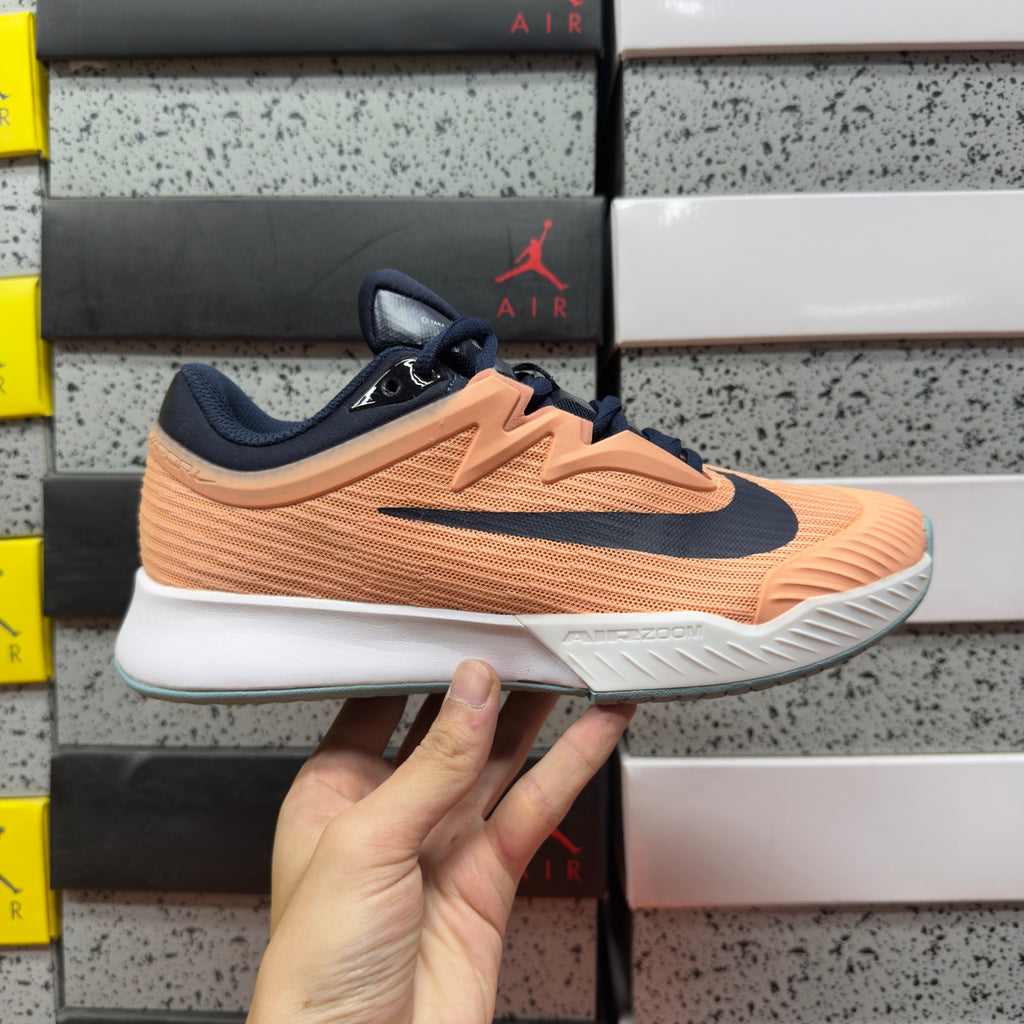 NIKE COURT AIR ZOOM VAPOR PRO 3 HC Clay Apricot Agate White Denim Turquoise Obsidian