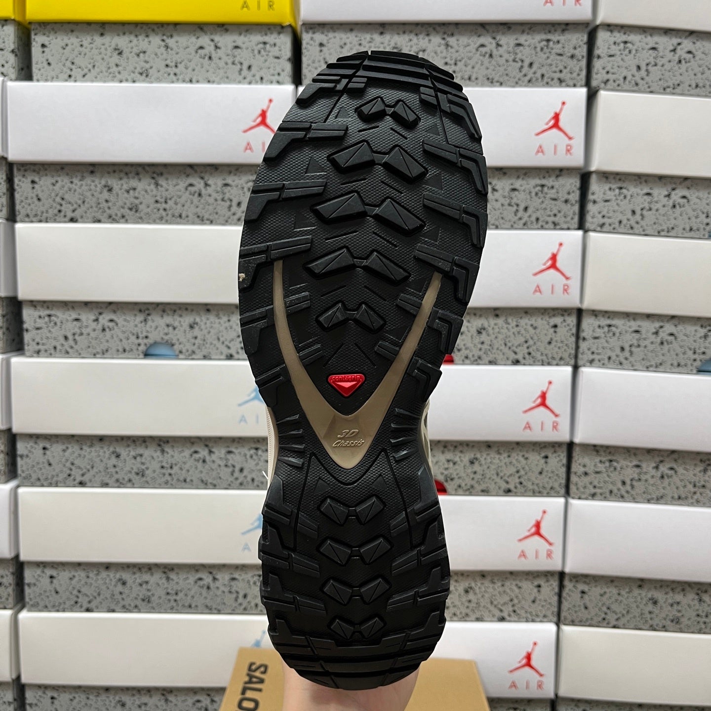 SALOMON-XA Pro 3D 'Stone Gray Almond Milk'