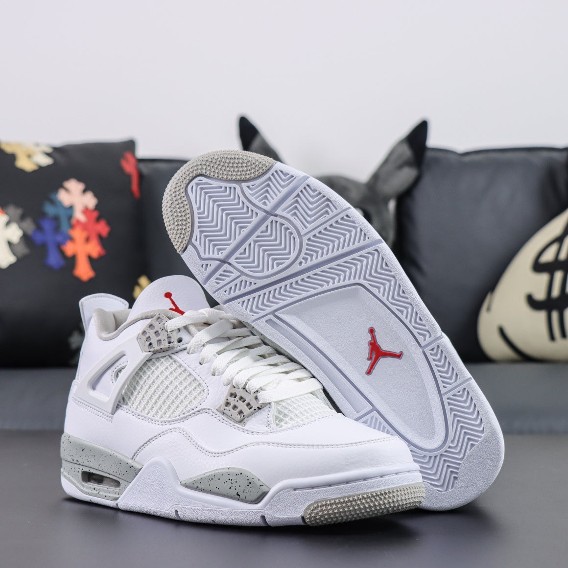 Jordan 4 Retro 'White Oreo'