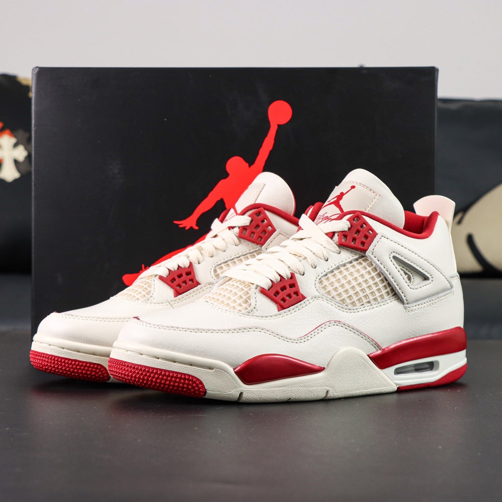 Jordan 4 'Pale Ivory Tough Red'