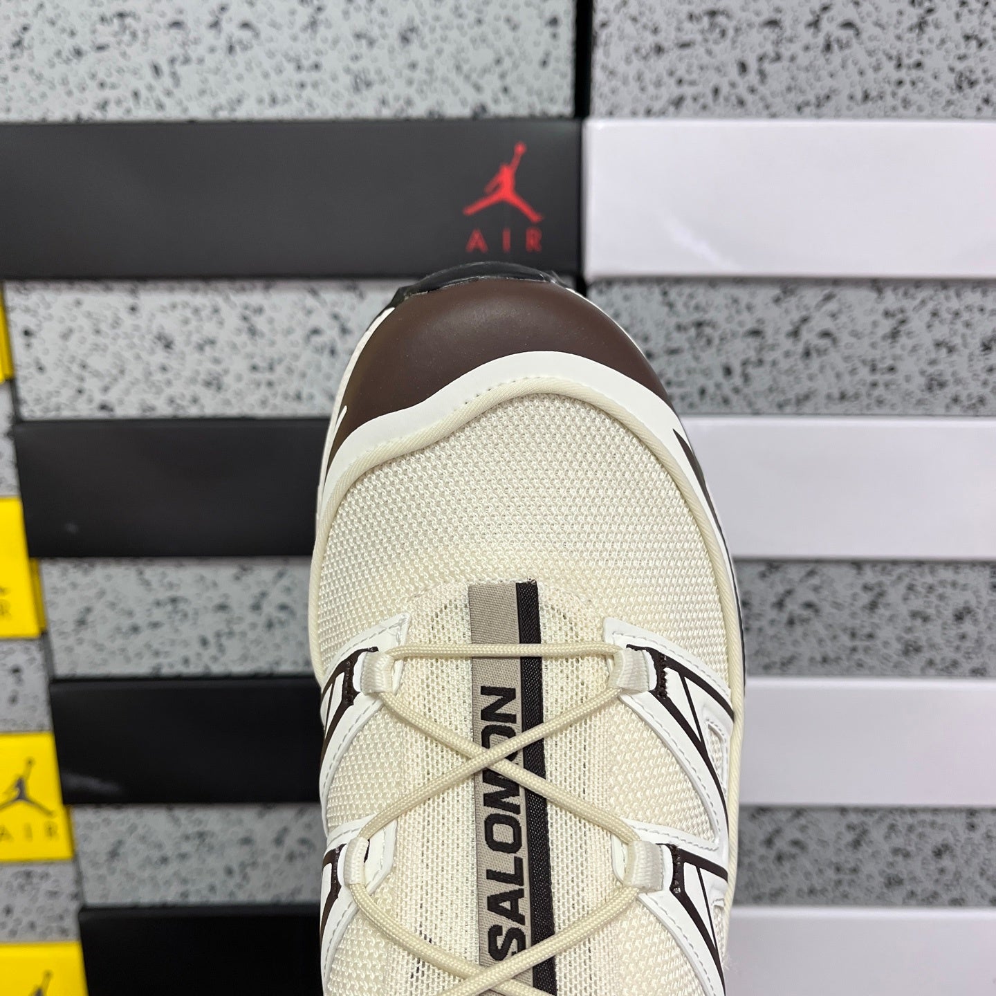 SALOMON-XT-6 Expanse Canvas 'Vanilla Ice Black Coffee'