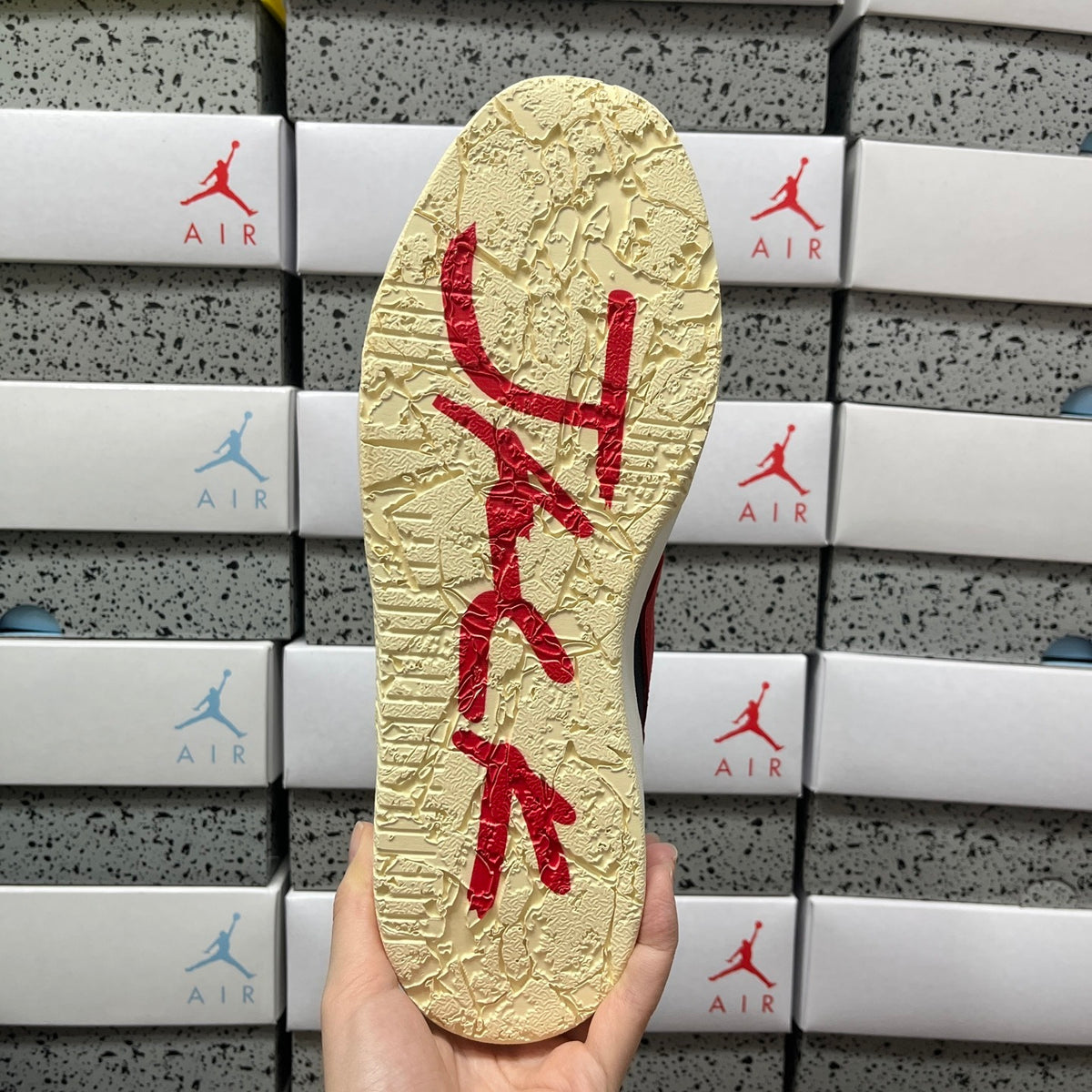 Jordan Jumpman Jack TRTravis Scott University Red - PK version (FREE SHIPPING)