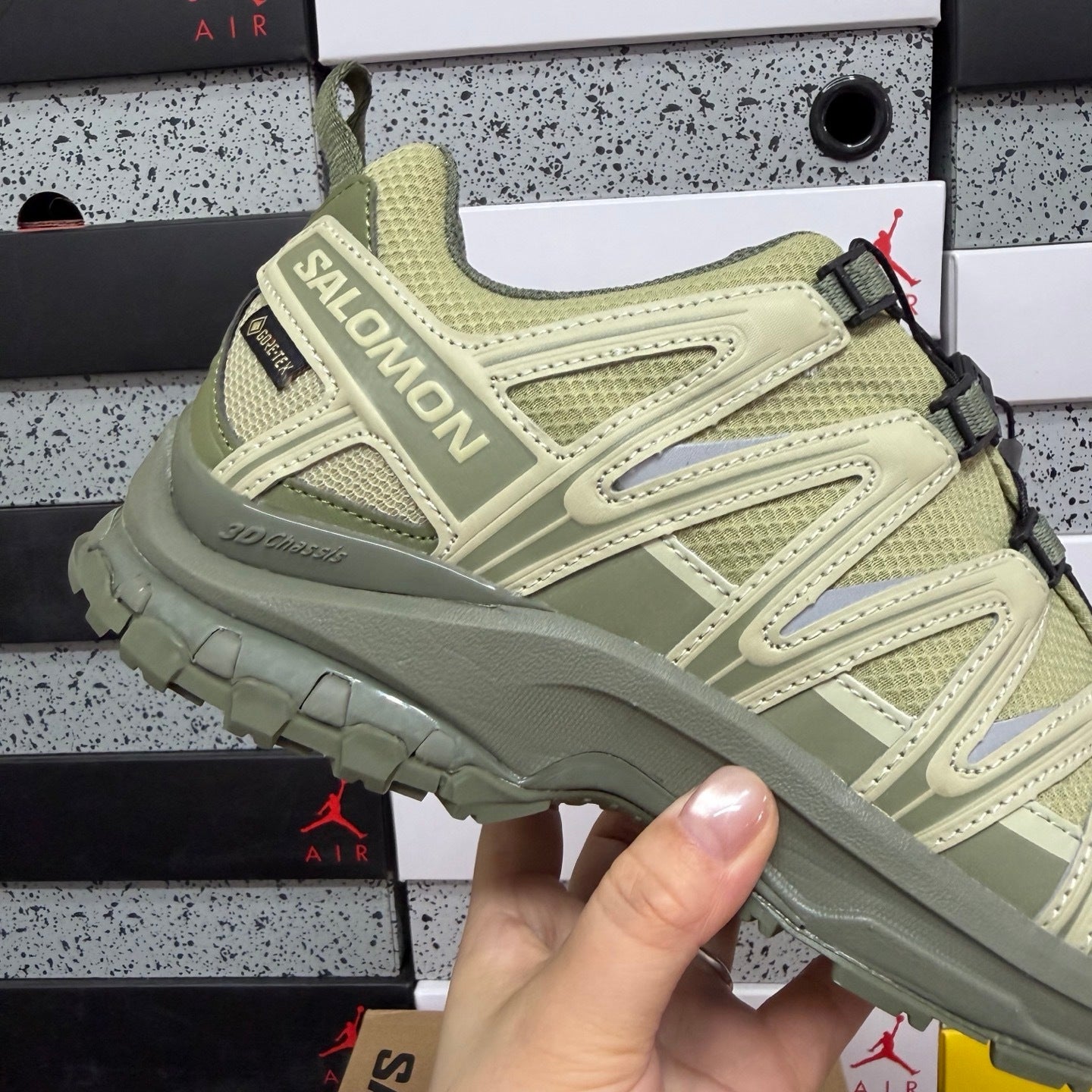 SALOMON-XA Pro 3D Gore-Tex 'Gray Green'