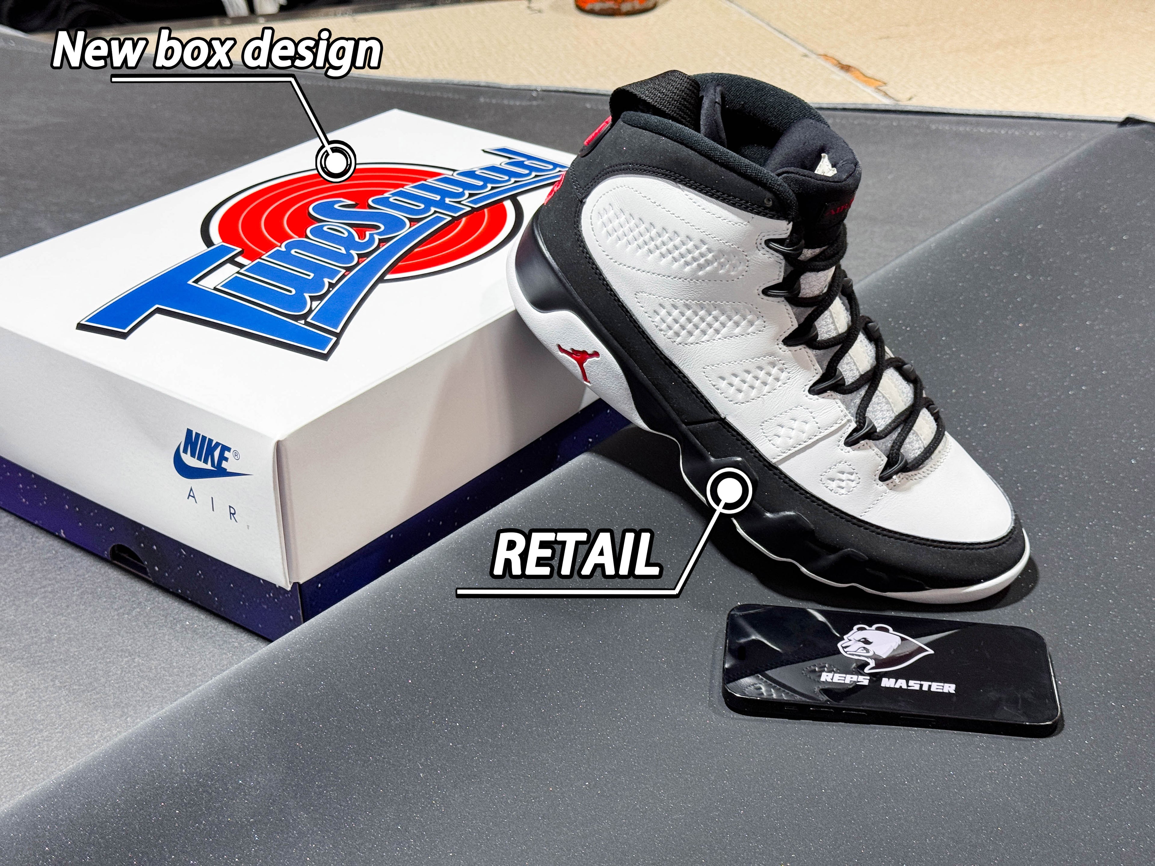 Jordan 9 Retro OG 'Space Jam' 2016