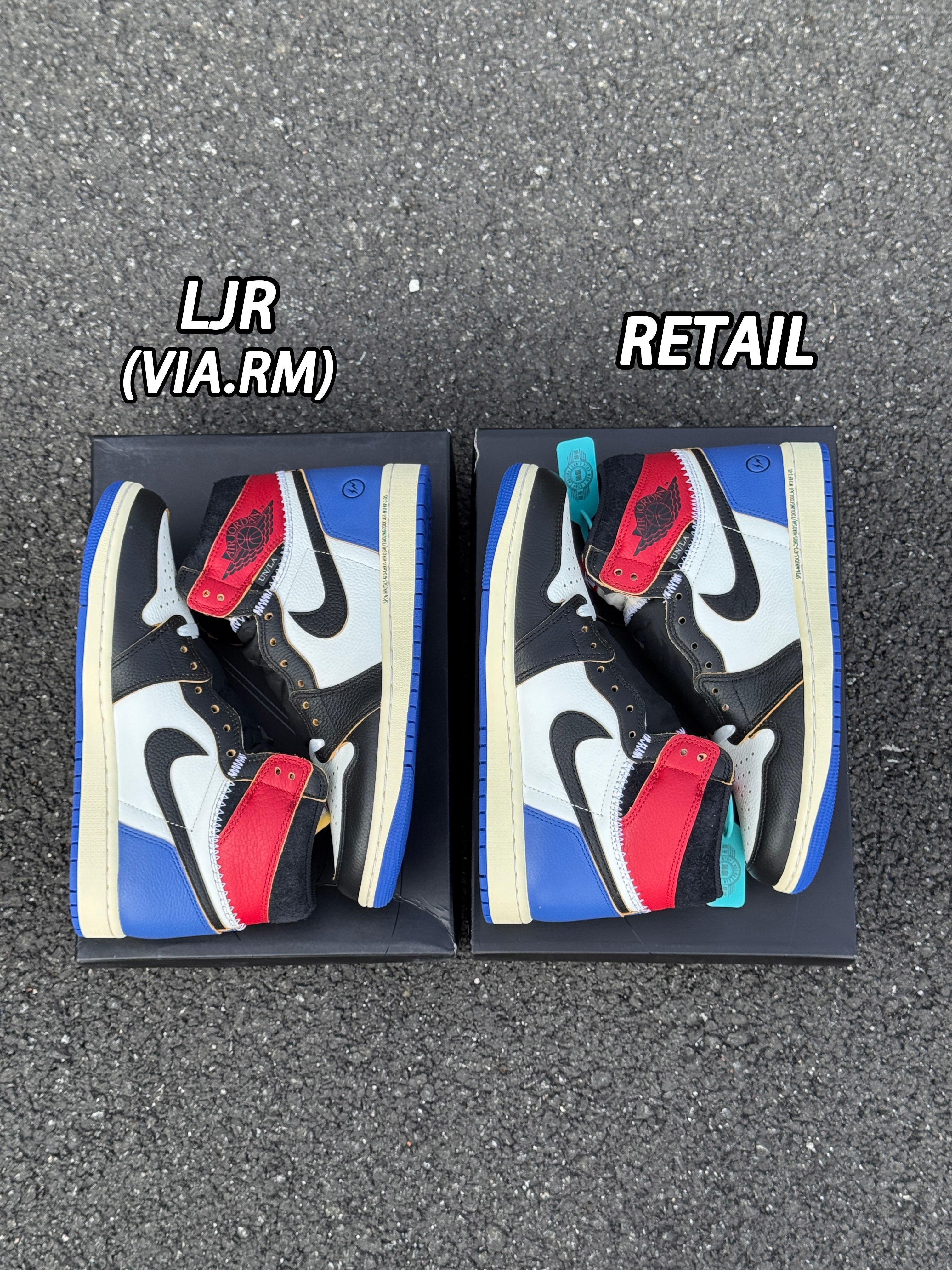 Jordan 1 Retro High x Fragment x Union LA OG SP 'Varsity Red Sport Royal'